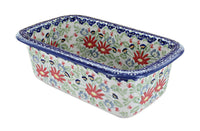 Polish Pottery Jungle Bouquet Loaf Baker