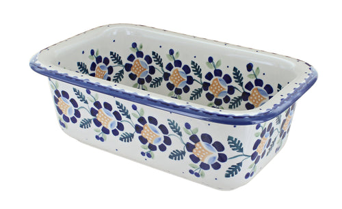 Polish Pottery Sunflower Loaf Baker