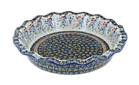 Polish Pottery Periwinkle Pie Plate