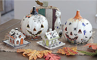 Haunted House Luminary Polish Pottery