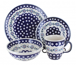 Blue Violet 4 Piece Place Setting - Service for 1