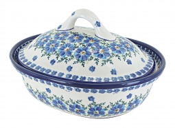 Kalina Small Oval Baker with Lid