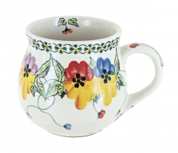 Majestic Pansy Bubble Mug