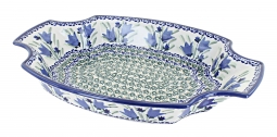 Blue Tulip Large Serving Tray