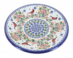 Winter Cardinal Dinner Plate