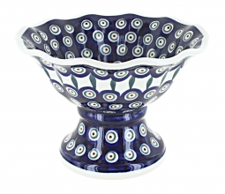 Peacock Small Pedestal Fruit Bowl