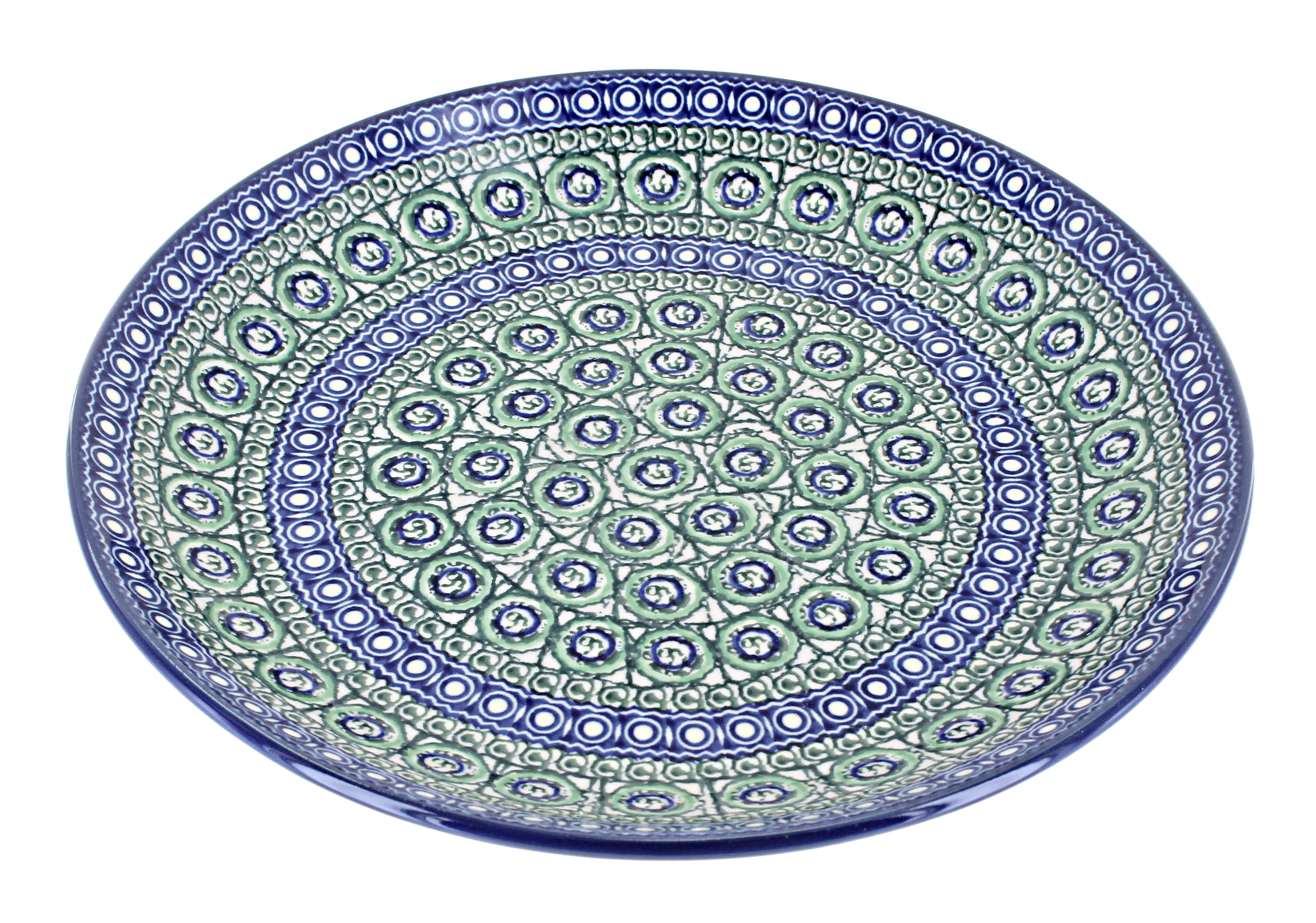 Blue Rose Polish Pottery | Indigo Dinner Plate