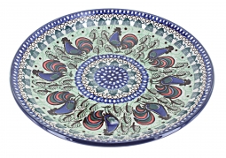 Rooster Row Dinner Plate