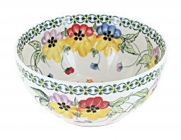 Majestic Pansy Cereal/Soup Bowl