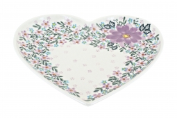 Lilac Garden Large Heart Plate