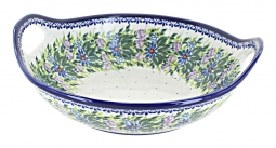 Lavender Meadow Deep Bowl with Handles