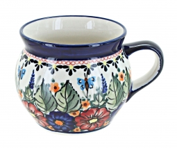 Floral Butterfly Bell Shaped Mug