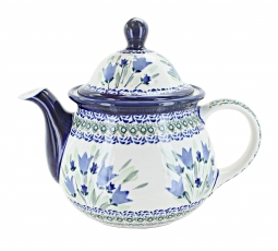 Blue Tulip Large Teapot