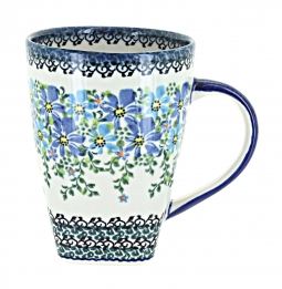 Blue Aster Large Coffee Mug