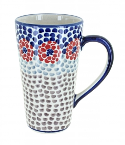 Red Dahlia Large Coffee Mug