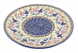 Blue Butterfly Dinner Plate