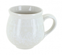 White Lace Bubble Mug