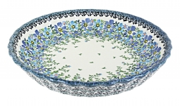 Blue Aster Pie Plate