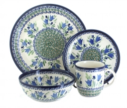 Blue Tulip 4 Piece Place Setting - Service for 1