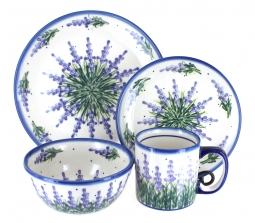 Lavender Fields 4 Piece Place Setting - Service for 1