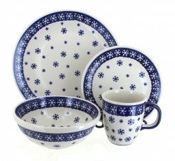 Snow Flurry 4 Piece Place Setting - Service for 1