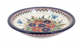 Floral Butterfly Soup Plate