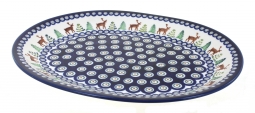 Reindeer Pine Large Serving Platter