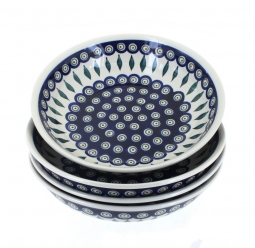 Peacock 4 Piece Large Salad Bowl Set