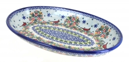 Winter Cardinal Oval Platter