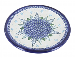 White Christmas Dinner Plate