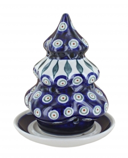 Peacock Christmas Tree Luminary