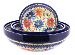 Autumn Burst 3 Piece Serving Bowl Set