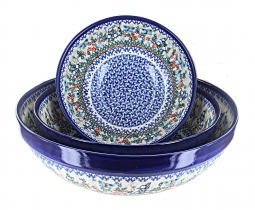 Garden of Eden 3 Piece Serving Bowl Set