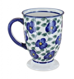 Violets Pedestal Mug