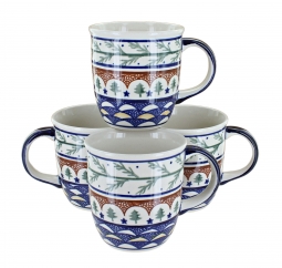 Evergreen 4 Piece Mug Set