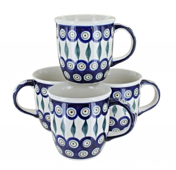 Peacock 4 Piece Mug Set