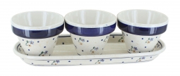 Country Meadow Flower Pots with Tray