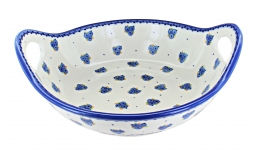 Country Berry Deep Serving Bowl with Handles