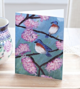 Bluebird Garden Card