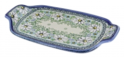 Cherished Blooms Rectangular Tray with Handles