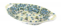 Bluebird Garden Bread Tray with Handles