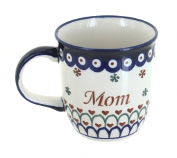 Blue Rose Polish Pottery | Plain Mug