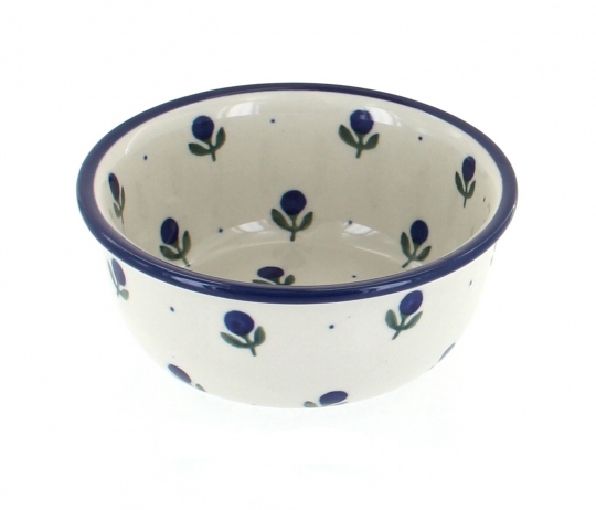 Blue Rose Polish Pottery  Country Meadow Small Mixing Bowl