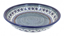 Mosaic Flower Large Shallow Serving Bowl