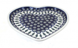 Peacock Heart Plate