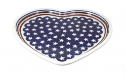 Stars & Stripes Heart Plate