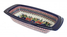 Floral Butterfly Long Serving Dish