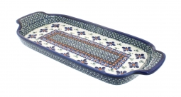 Mosaic Flower Bread Tray with Handles