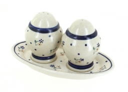 Country Meadow Salt & Pepper Shaker with Plate