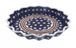 Stars & Stripes Quiche Dish